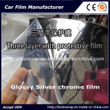 Glossy Chrome Film Car Wrap Vinyl