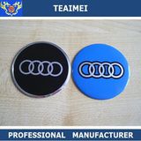 4 PC Colorful Auto Logo ABS Chrome Wheel Center Stickers