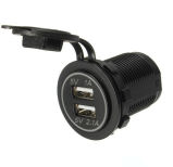 3.1A Power Outlet Dual USB Charger Socket