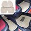 Universal Car Floor Mats Front Rear Carpet Auto Mat All Weather Waterproof Brown