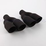 2.5 Inch Black Painted Stainless Steel Exhaust Tip Hsa1165