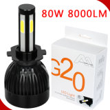 New COB Chips G20 Car LED Headlight Headlamp Bulbs H4 80W 8000lm