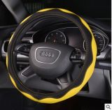 36/38/40cm PVC Leather Color Car Steering Wheel Cover Universal