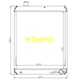 Auto Parts Cooling System Aluminum Radiator for Technical Vehicle Dfg 260