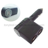 12V Car Charger USB Port and One Way Car Cigarette Lighter Power Socket