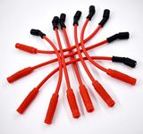 10.2mm Red Spark Plug Wires for C Hevy G Mc Truck 4.8 5.3 6.0 Vortec Engines