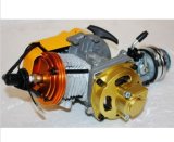 Performance Racing Red 49cc 2 Stroke Engine Gold