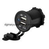 Waterproof Dual USB Charger Adapter Socket for Car Marine Motorcycles