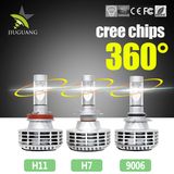 Aviation Aluminum Alloy Super Bright H4 H11 H13 H7 LED Headlight Bulb
