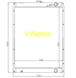 Heat Exchanger Aluminum Radiator for Technical Vehicle Case 240-3