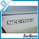 Customized Chrome Letter Badges