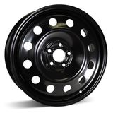 18X7 (5-108) Black Steel Wheel Rim