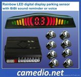 3 Color Car Front& Rear LED Display Parking Sensor System with 4/6/8 Sensors Optional