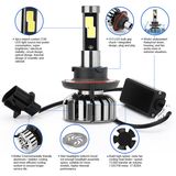 80W 8000lumens 6000k H13 LED Headlight Conversion