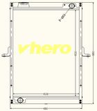 Auto Spare Parts Heat Exchanger Radiator for Truck Beiqi Auman 1331113106001
