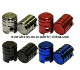 Motorbike Cycle Car Anodised Alloy Piston Tyre Valve Dust Cap Cover