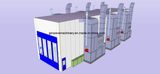 Large Industrial Spray Booth with Pits for Exhaust Air