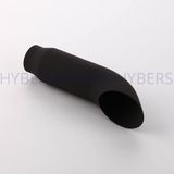 2.25 Inch Black Painted Stainless Steel Exhaust Tip Hsa1167