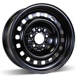 16X7 (5-114.3) Black Steel Winter Wheel