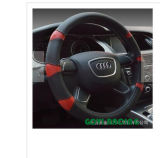 380mm Car Steering Wheel Covers Leather Black Covering
