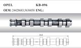 Camshaft 24428683, 5636058 for Opel