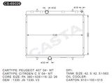 Replace use auto radiator for Peugeot 407'04-mt