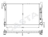 China Aluminum Auto Radiator for Benz C230/C240/C320 2000-2004 OEM: 2032000303/0503/0603/1003