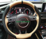 Hand Sewing Car Steering Wheel Covers 38mm Leather Cover