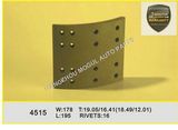 Premium Quality Brake Lining for Heavy Duty Truck (4515Q)