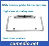 American USA Car Backup License Plate Frame Camera (silver/black color)