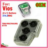 Remote Interior for Toyota Vios with 3 Buttons 314.3MHz Tokai Rika Thailand Original