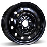 15X6 (5-108) Steel Snow Wheel Black