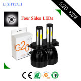 80W 4000lm 4 Side Fiip Chip of Car LED Headlight