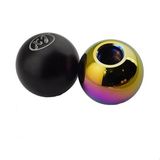 Aluminum Round Ball Car Gear Knob with 3 Adjuster Thread