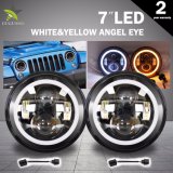 7inch Round Front Light Hi/Low Beam Angel Eyes LED Projection Headlight for Jeep Wrangler Tj Jk Hummer