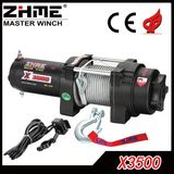 12V 3500lbs Pulling Steel Rope Electric Winch for ATV/UTV