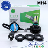 Mh4 Super Bright H4 30W 4 Sides COB LED Headlight for Motorcycles