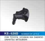 2 Lets Windshield Washer Motor Nozzle for Toyota, Hyundai, KIA, Daewoo, Daihatsu, Mitsubishi