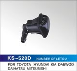 2 Lets Windshield Washer Motor Nozzle for Toyota, Hyundai, KIA, Daewoo, Daihatsu, Mitsubishi