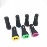 ABS Double USB Car Charger for iPhone Android MP4 MP3