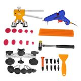 Pdr Tools Auto Repair Tools Set Ding Hail Removal Pulling Bridges Pullers Suction Cups Toolkit