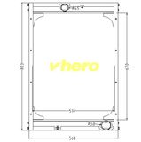 Aluminum Heat Exchanger Auto Radiator for Truck Dfg Cummins 1301n20-010