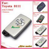 Smart Key for Toyota with 3buttons Ask314.3MHz 0111 ID71 Wd03 RV4yariscorolla 2005 2010 Silver
