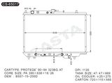 Used aluminum auto radiator for Mazda Protege'90-94 323bg at