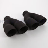 3 Inch Black Painted Stainless Steel Exhaust Tip Hsa1163