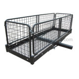Steel Cargo Hauler with Removable Luggage Carrier Hitch Basket