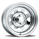 15X10 Triangular Chrome Trailer Wheel 5-139.7