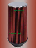 230mm Height Red Car Air Filter with 76mm/89mm/102mm Universal