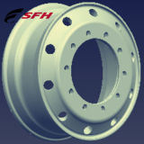 Polished and Machined Forged Aluminum Truck Wheel 22.5X8.25