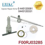 Erikc F00rj03285 Bosch Nozzle Dlla151p1656 Valve F00rj01692 Diesel Overhaul Kits F 00r J03 285 Repair Kit for FAW 0445120081, 0445120331